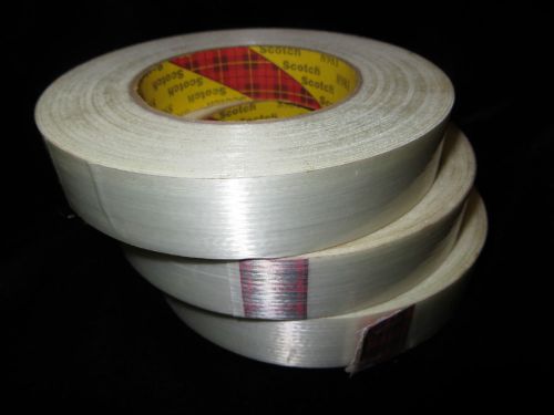 3 Rolls Scotch 8981 High-Strength Filament Tape