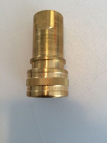 NEW FOSTER H2B 1/4&#034; BRASS COUPLER SOCKET TWO WAY SHUT OFF QUICK DISCONNECT