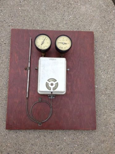 Vintage johnson temperature control valve with gauges for sale