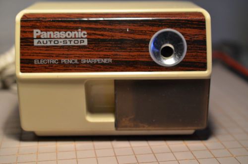 Vintage Panasonic Auto-Stop Electric Pencil Sharpener Model KP-110 Old School