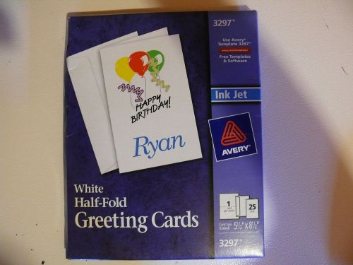 Avery Half-Fold Greeting Cards for Ink Jet - 25 Count