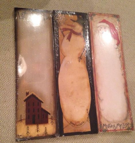 Lot of 3 Magnetic Note Pads By Primitives By Kathy