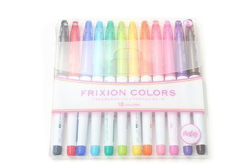 Pilot frixion colors erasable pen 0.5mm 12 colors set free shipping for sale