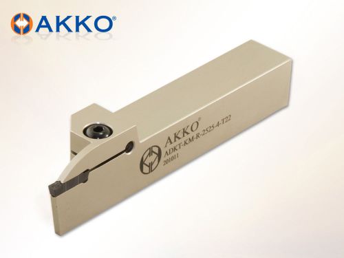 Akko ADKT-KM-R/L-2525-4-T22 for A4. - 4 External Grooving &amp; Cutting Tool Holder