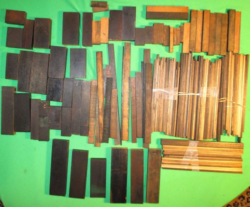 Lot Hamilton Cabinet Hardwood Reglets Numbered Matched Pieces