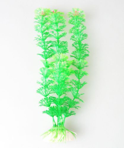 12181 Green Plastic Leaf Plants Ornament for Aquarium Fish Tank Decoration 12181
