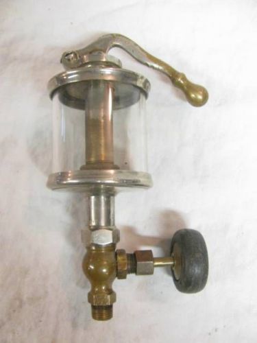 Rare Antique Lunkenheimer Alpha No. 5 Brass Hit &amp; Miss Steam Engine Pump Oiler