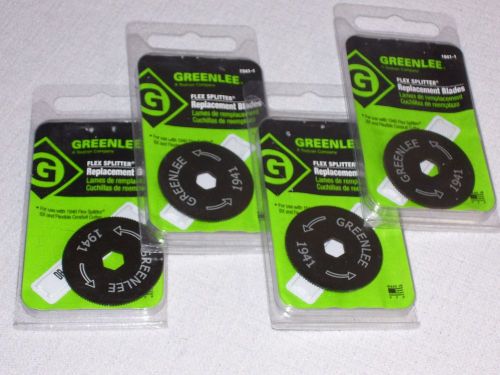 New In Package 4 Greenlee Replacement Blades  1941-1