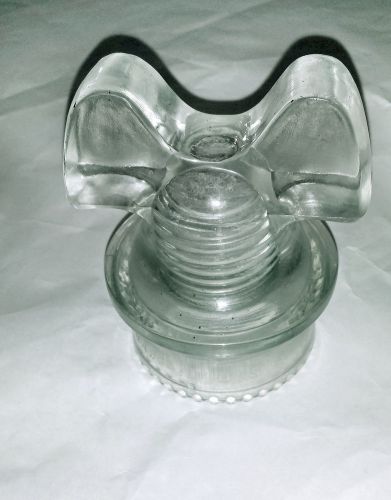 Hemingray 60 Clear Glass Insulator 0_4 : , Mickey Mouse Eared, Made in USA 6
