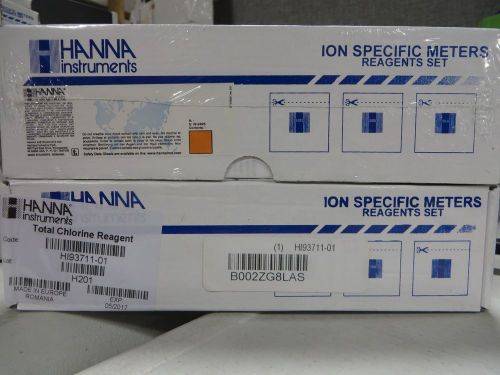 Hanna instruments hi93711-01 total chlorine meters reagent set kit 200 pk tests for sale
