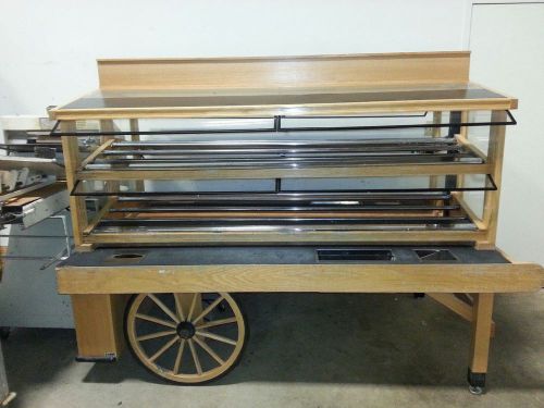 Retail Cart Display w/wheels and lights Electricity