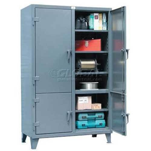 Storage cabinet commercial/industrial - 12 gauge steel - 4 doors - 8 shelves 48w for sale