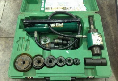 Greenlee 7306 knockout punch and hydraulic set for 1/2&#034; to 2&#034; for sale