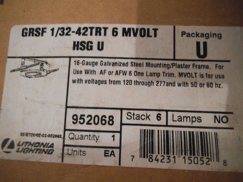 LITHONIA LIGHTING GRSF-1/32-42TRT-6-MVOLT-HSG-U STEEL MOUNTING FRAME - NEW