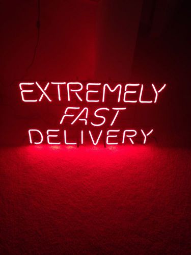 Extremely Fast Delivery Neon Sign *Red*