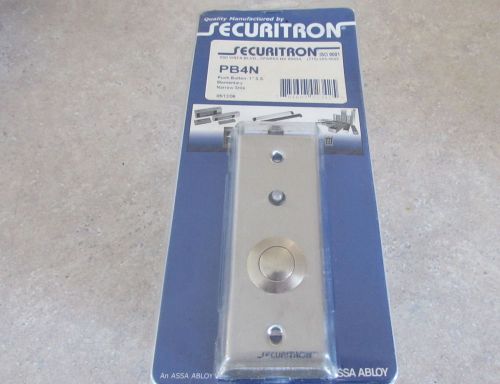 Securitron PB4N Access Control Exit Push Button Momentary Narrow Stainless Steel