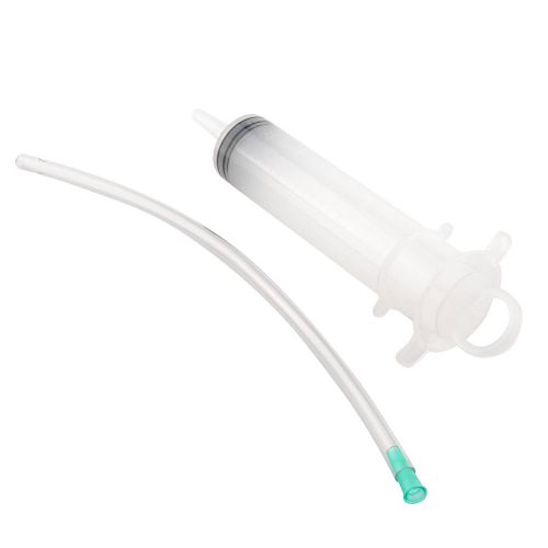 New 100ML Medical Syringe For Lab Hydroponics Nutrient Measuring +Tubing