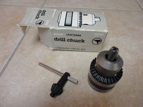 New Craftsman 92980 Drill Chuck for 1/2 x 20 spindle threads 5/64 - 1/2 capacity