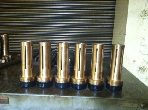 Acme-gridley collet lot (6) 1*5/16&#034; round squirrel cage style pushers for 2&#034; rb6 for sale