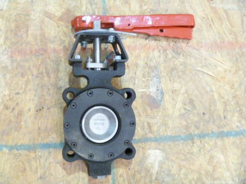 3&#034; Bray 410300-11001466 WCB x CF8M CL150 Butterfly Valve 285PSI/ RPTFE/ PTFE NEW