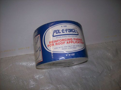 Pol-E-Force Reinforcing Fabric Roofing Tape 4&#034; X 100&#039; Roll Spunlaced Polyester
