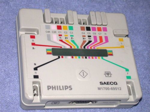 Philips HP M1700-69512 SAECG ECG EKG Cardiac Acquisition Module Pagewriter XLI