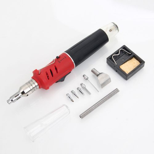 New 10in1 Professional Butane Gas Torch Soldering Iron Tools Kit Welding Set