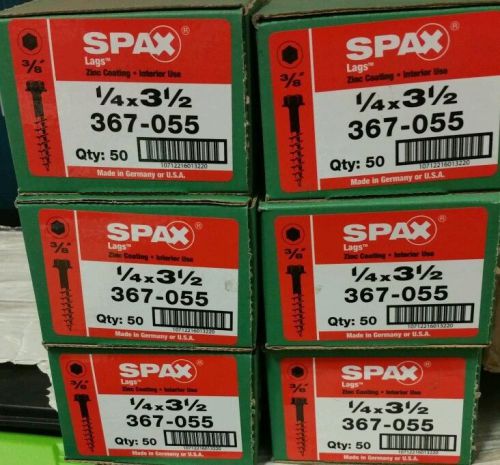 Spax 1/4 in. x 3-1/2 in. external hex flange hex-head lag screw (6 boxes) for sale