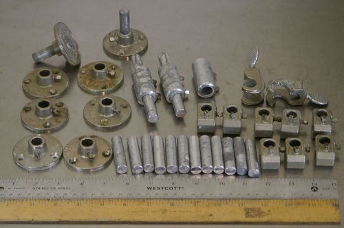 (qty 39) misc Fisher Flexaframe lot various footplates rods couplers GOOD