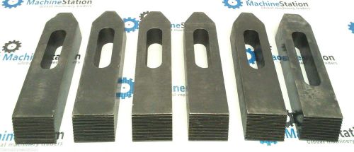 Set of 6 clamping kit step clamps - 3/4&#034; bolt slot for sale