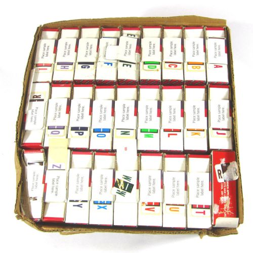 Smead lot numeric color code end table labels medical filing (27 boxes) - SSH48