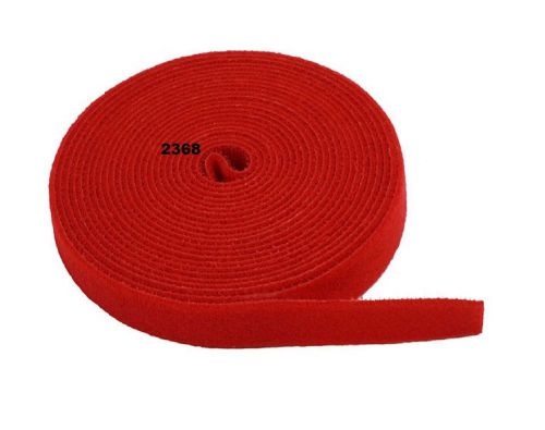 Fastening tape 0.75inch one wrap hook &amp; loop fastening tape 5 yard/roll - red for sale