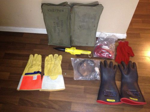 High Voltage Detector Communications Technology W/GLOVES AND BAG USED
