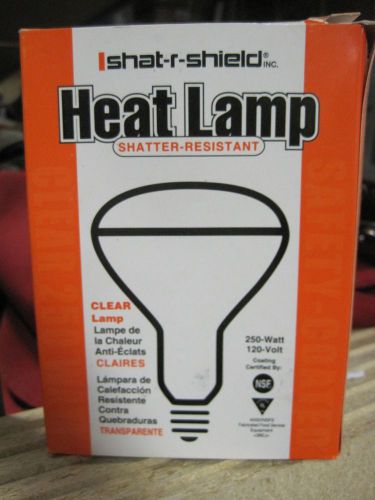Shat-r-shield clear heat lamp - 250w for sale