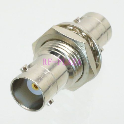 Adapter bnc female jack to bnc female jack nut bulkhead straight coaxial for sale