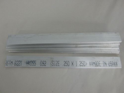 Aluminum flat bar (6061-t6) 1/4&#034; x 1 1/4&#034; x 12&#034; for sale