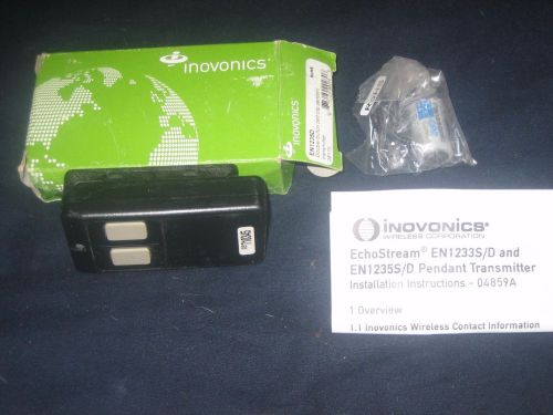 Inovonics en1235d double button belt clip pendant transmitter for sale