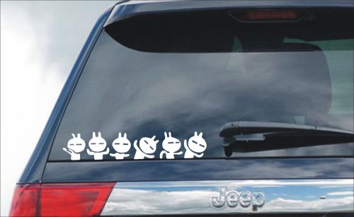 new style rabbit group funny car vinyl sticker decals truck window bumper #06