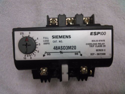 Siemens 48ASD3M20 Overload Relay