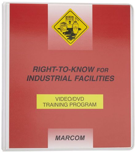 NEW Marcom V000RIN9EO Right-To-Know/Hazcom for Industrial Facilities DVD Program