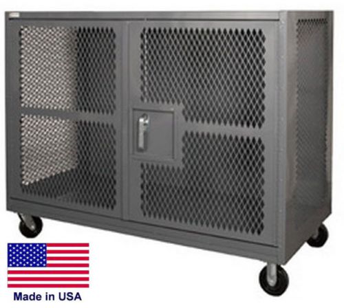 Steel cabinet coml/ind - portable security cabinet - 14 gauge steel - 60x36x57 for sale