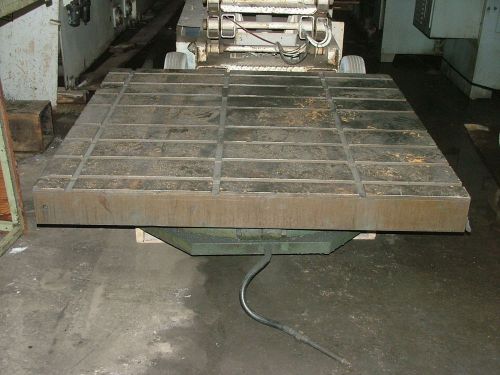60&#034; X 60&#034; T-Slotted Air Table from Carlton Boring Mill, Great for Fixture Plate