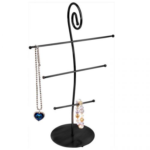 METAL NECKLACE DISPLAY T-BAR 3 TIER BRACELET DISPLAY STAND 16&#034;t PENDANT STAND