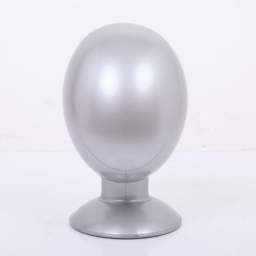 New Inflabable Mannequin Head Round Silver Torso Hats Display 23&#034;