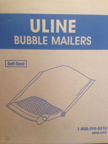 100 uline #0 6x10&#034; poly bubble mailers padded yellow envelopes free shipping for sale