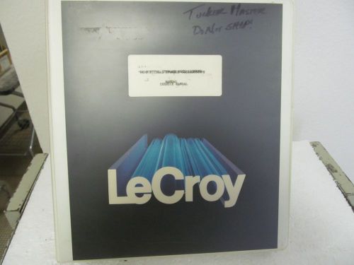 LeCroy 9400 Digital Storage Oscilloscope Service Manual w/schematics