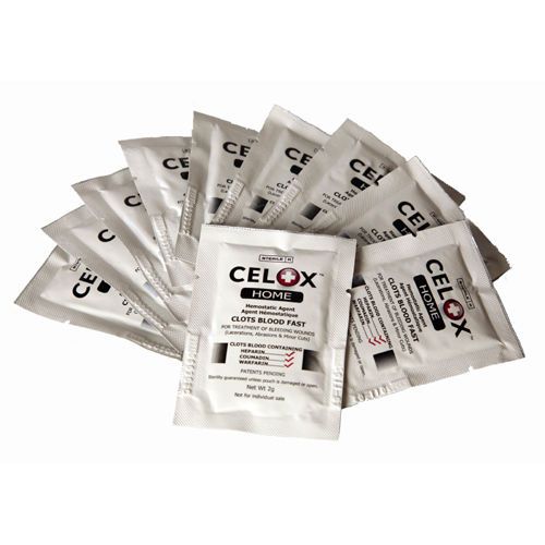 Celox Home 2g - 11 packets - Stop Bleeding Haemostatic First Aid Stop Bleeding