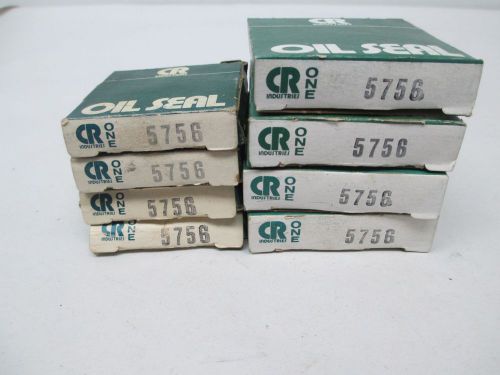 Lot 8 new chicago rawhide 5756 1-3/8x1/2x1/4in shaft oil seal d309848 for sale