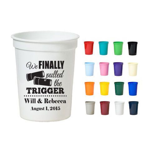 FREE 24 Hr Rush 200 Personalized Stadium Cups, Promo Products, Wedding Favors