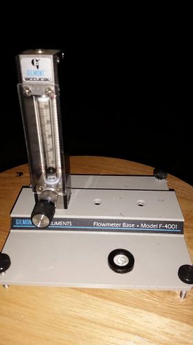 Gilmont Flowmeter Accucal GF-6341-1135 with base F-4001 Lab Bio Chemistry